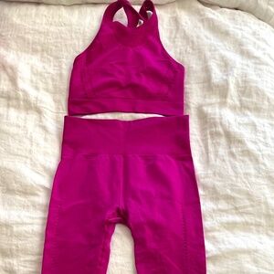 Athletic pink two pieces set